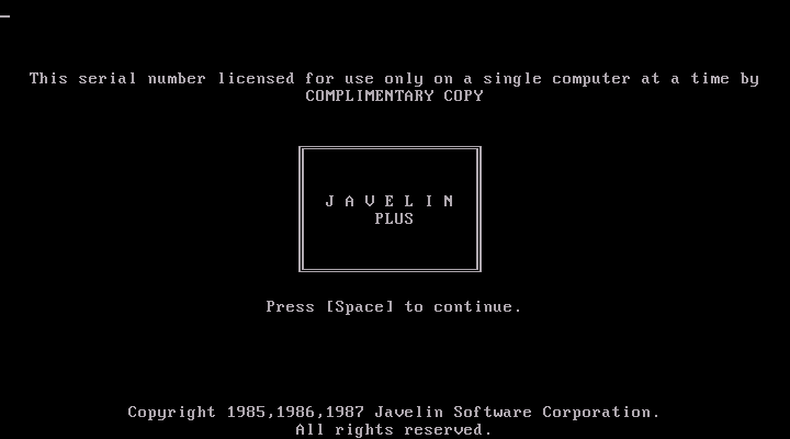 Javelin Plus 1.0 - Splash